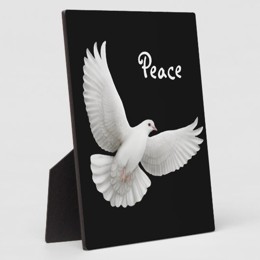 White Peace Dove  Plaque Fotoplaat (Zijkant)