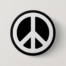 White Peace Symbol Sjabloon