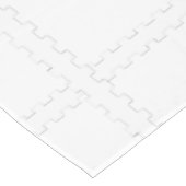 White Peace Wreatay Holiday Monogram Tablecloth Tafelkleed (Gekanteld)