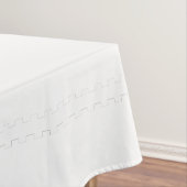 White Peace Wreatay Holiday Monogram Tablecloth Tafelkleed (Voorbeeld)