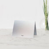 White Peach Floral bedankje Bedankkaart (Achterkant)