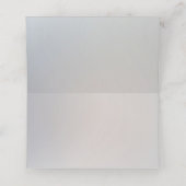 White Peach Floral Place Card Plaatskaartje (Binnenkant ongevouwen)