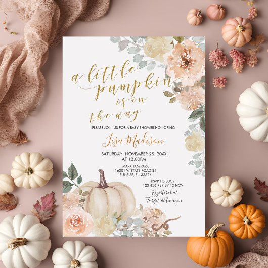 White Peach Little Pumpkin komt eraan Kaart