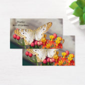 White Peacock Butterfly Acts of Kindness Kaarten Visitekaartjes (Bureau)