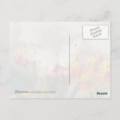 White Peacock Butterfly Quote Briefkaart (Achterkant)