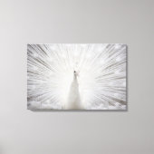 White Peacock Canvas Afdruk (Voorkant)