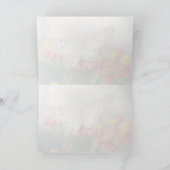 White Peacock Irish Blessing Wenskaart Kaart (Binnen)