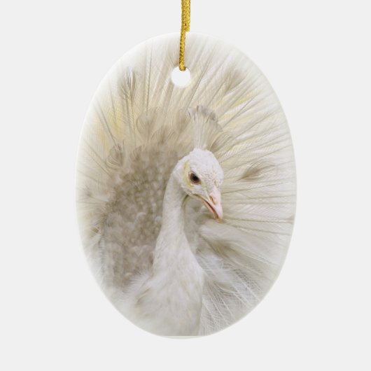 White Peacock Ornament (Voorkant)