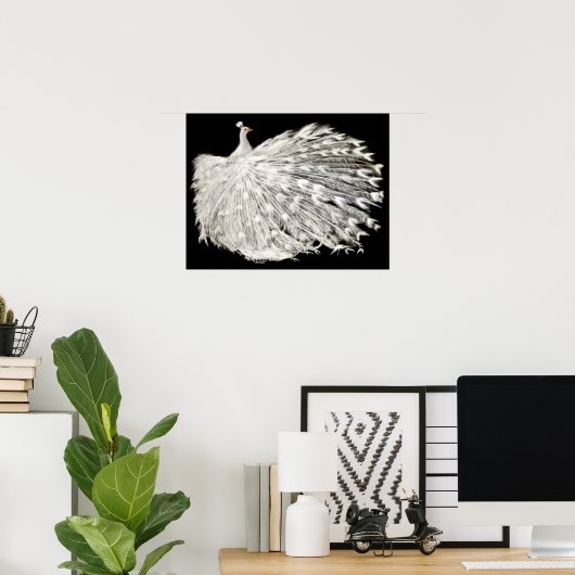 White Peacock Poster (Thuiskantoor)