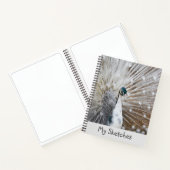 White Peacock Sketchbook Notitieboek (Binnen)