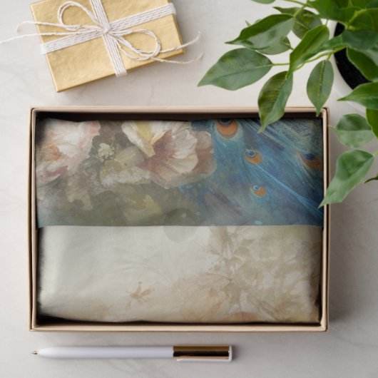 White Peacock Tissuepapier (Geschenk)