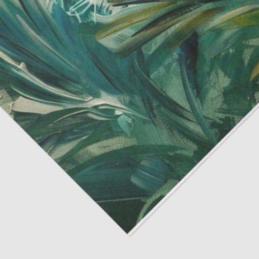 White Peacock Tissuepapier (Detail)