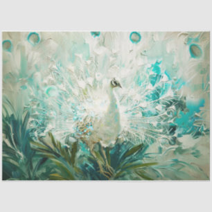 White Peacock Tissuepapier