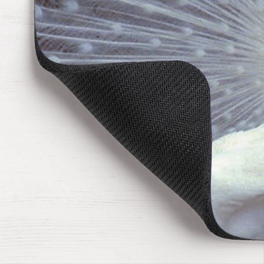 White Peacocks Mousepad Muismat (Hoek)