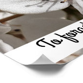 White Pear Blossom Photo Family Tree Poster (Hoek)