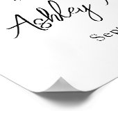 White Pearl Bow Baptism Welcome  Poster (Hoek)