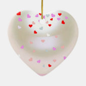 White Pearl Effect Editable Moederdag Keramisch Ornament (Achterkant)