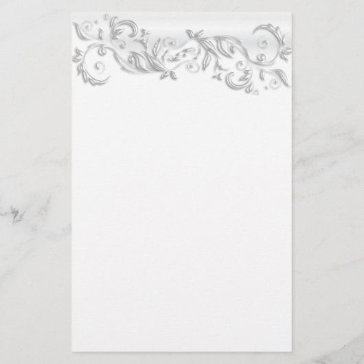 White Pearl op White Briefpapier (Achterkant)