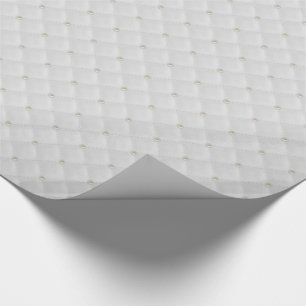 White Pearl Stud Quiled Cadeaupapier