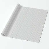 White Pearl Stud Quilted Cadeaupapier (Uitgerold)