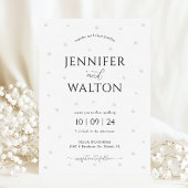 White Pearls bruiloft uitnodiging