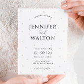 White Pearls bruiloft uitnodiging