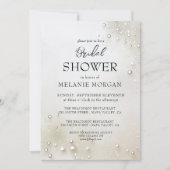 White Pearls minimalistisch Vrijgezellenfeest Kaart (Voorkant)