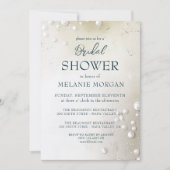 White Pearls minimalistisch Vrijgezellenfeest Kaart (Voorkant)