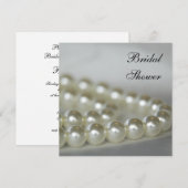 White Pearls Vrijgezellenfeest Kaart (Voorkant / Achterkant)