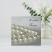 White Pearls Vrijgezellenfeest Kaart (Staand voorkant)