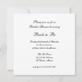 White Pearls Vrijgezellenfeest Kaart (Achterkant)