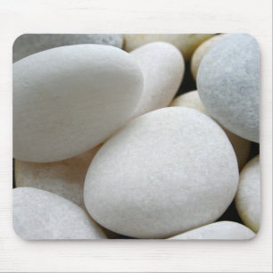 White Pebbles Stones Rock Natuur Foto Mousepad Muismat