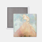 White Pegasus, c.1908 (olie op canvas) Magneet (Voorkant / Achterkant)
