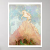 White Pegasus, c.1908 (olie op canvas) Poster (Voorkant)