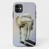 White Pegasus Equine Fantasy Art Phone Case (Achterkant)