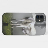 White Pegasus & Misty Forest Fantasy Art Case-Mate iPhone Case (Achterkant (horizontaal))