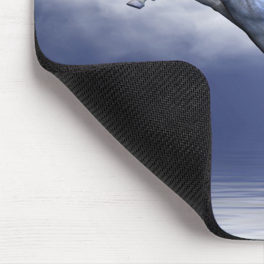 White Pegasus Mousepad Muismat (Hoek)