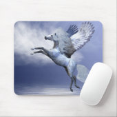 White Pegasus Mousepad Muismat (Met muis)
