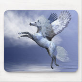 White Pegasus Mousepad Muismat (Voorkant)
