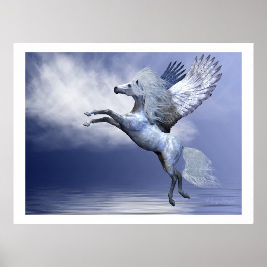 White Pegasus Print (Voorkant)