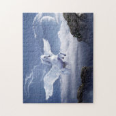 White Pegasus Unicorn Jigzaag Puzzle Legpuzzel (Verticaal)