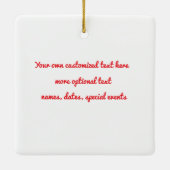 White Pekin Duck Gepersonaliseerd Back Ornament (Achterkant)