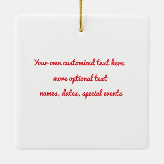 White Pekin Duck Gepersonaliseerd Back Ornament (Achterkant)