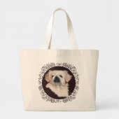 White Pekingese Dog Canvas tas (Voorkant)