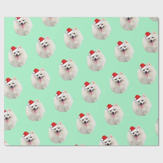 White Pekingese met een Santa Hat Cadeaupapier (Vlak)