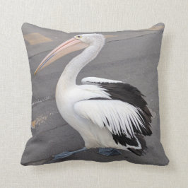 White Pelican Pillow Kussen