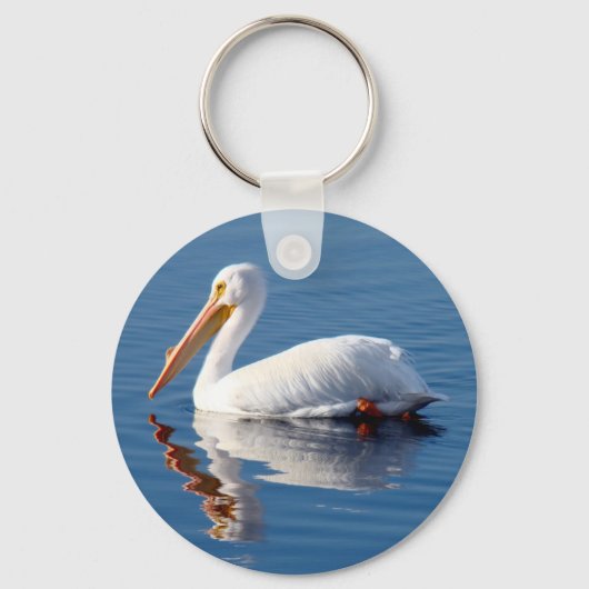 White Pelican Sleutelhanger (Voorkant)
