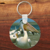 White Pelican Sleutelhanger (Voorkant)