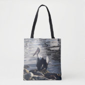 White Pelican Tote Bag (Voorkant)