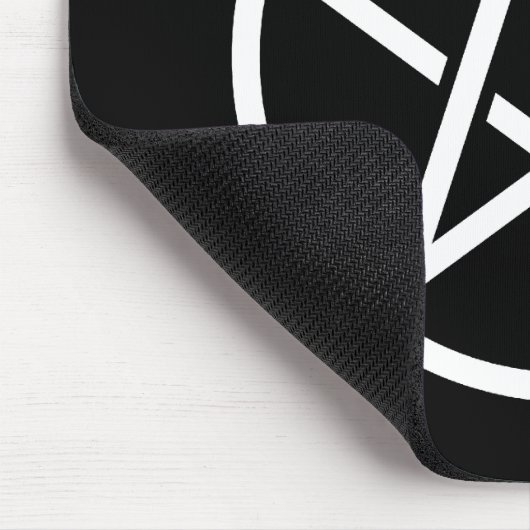 White Pentagram Mousepad Muismat (Hoek)